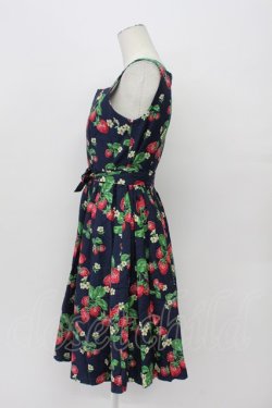 画像3: Jane Marple / ストロベリーガーデンスクエアドレス  ネイビー T-26-04-03-023-JM-OP-SA-ZT