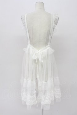 画像2: FLC / 星名桜子 hsチュールエプロンジャンスカ L 白 T-26-04-03-025-LO-OP-SA-ZT