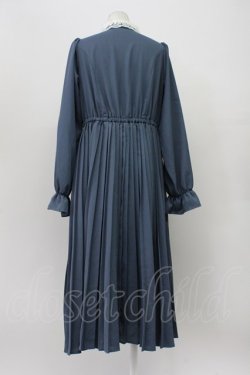 画像2: m petit by misako / AM*レースエリプリーツワンピース L 青 T-26-04-03-027-LO-OP-SA-ZT