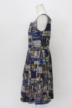 画像3: Jane Marple / British Bookshelfスクエアドレス  ネイビー T-26-04-03-029-JM-OP-SA-ZT