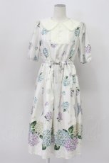 画像1: Melody BasKet / 紫陽花のピューリタンカラーワンピース   T-26-04-03-030-LO-OP-SA-ZT540 (1)