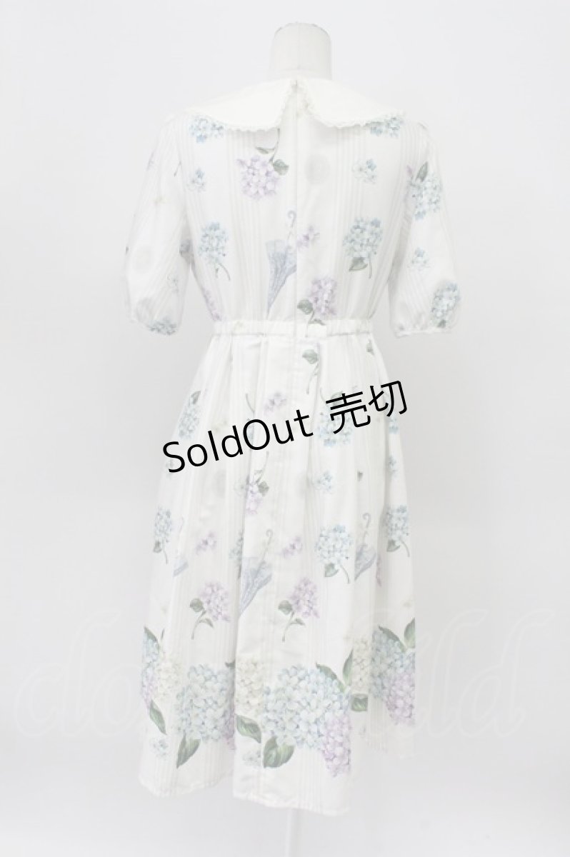 画像2: Melody BasKet / 紫陽花のピューリタンカラーワンピース   T-26-04-03-030-LO-OP-SA-ZT540 (2)