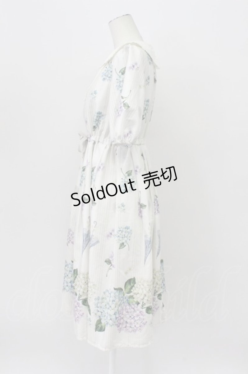 画像4: Melody BasKet / 紫陽花のピューリタンカラーワンピース   T-26-04-03-030-LO-OP-SA-ZT540 (4)