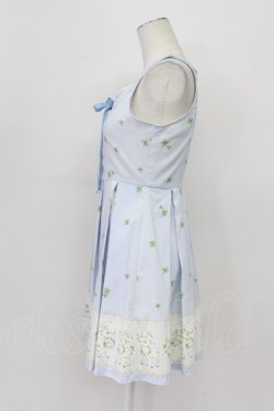 画像3: Ank Rouge / クローバー&羊柄ジャンパースカート M サックス T-26-04-03-032-CA-OP-SA-ZT