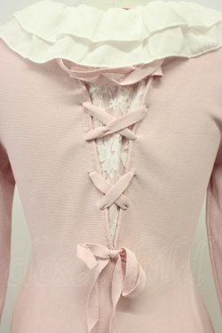 画像3: mellfy memory / Precious memories flare ニットワンピース  ピンクＸ白 T-26-04-03-003-0-OP-SA-ZT