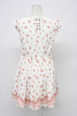 画像2: LIZ LISA / 花&裾ストライプ柄ワンピース 0 ホワイト T-26-04-03-006-LO-OP-SA-ZT