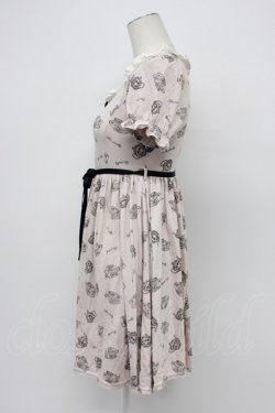 画像3: Ank Rouge / ティーカップ柄半袖ワンピース M ピンク T-26-04-03-007-CA-OP-SA-ZT