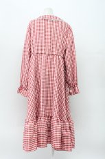 画像2: FLC / 星名桜子/ギンガムチェックワンピース 3L 赤チェック T-26-04-03-009-LO-OP-SA-ZT661 (2)