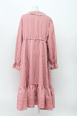 画像2: FLC / 星名桜子/ギンガムチェックワンピース 3L 赤チェック T-26-04-03-009-LO-OP-SA-ZT