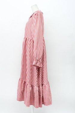 画像3: FLC / 星名桜子/ギンガムチェックワンピース 3L 赤チェック T-26-04-03-009-LO-OP-SA-ZT
