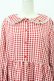 画像4: FLC / 星名桜子/ギンガムチェックワンピース 3L 赤チェック T-26-04-03-009-LO-OP-SA-ZT (4)