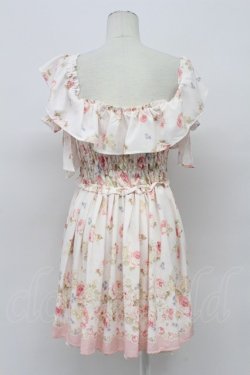 画像2: LIZ LISA / ローズ柄オフショルワンピース 0 ピンク T-26-04-03-010-LO-OP-SA-ZT