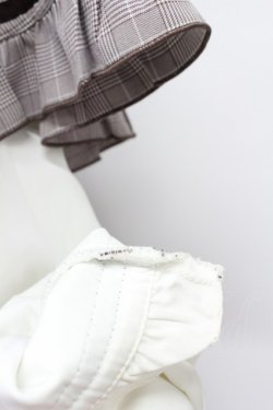 画像7: Dear My Love / フリルケープ探偵ワンピース L ブラウンＸ白 T-26-04-03-013-EL-OP-SA-ZT