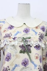 画像4: Leur Getter / Flower Letter袖付ワンピース  アイボリー T-26-04-03-014-LU-OP-SA-ZT533 (4)