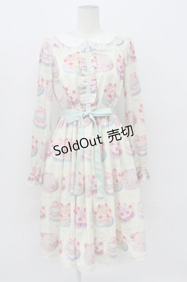 画像1: Emily Temple cute / Decoration CAKEワンピース M クリーム T-26-04-03-015-ET-OP-SA-ZT (1)