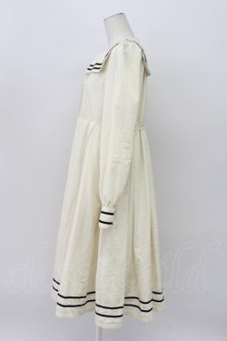 画像4: Physical Drop / スクエアセーラー衿ワンピース  アイボリー T-26-04-03-016-LO-OP-SA-ZT