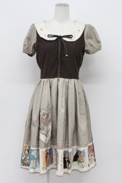 画像1: Secret Honey / アイムウィッシングワンピース(白雪姫ver)  ブラウン T-26-04-03-018-CA-OP-SA-ZT