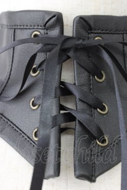 画像3: abilletage / フェイクレザーネックコルセット  黒 T-26-04-04-024-GO-ZA-SA-ZT