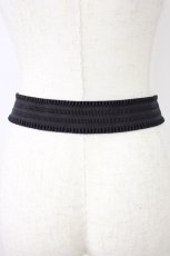 画像2: axes femme / トランプバックルゴムベルト  黒Ｘシルバー T-26-04-04-025-AX-ZA-SA-ZT651-F003 (2)