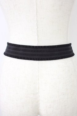 画像2: axes femme / トランプバックルゴムベルト  黒Ｘシルバー T-26-04-04-025-AX-ZA-SA-ZT