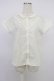 画像1: Fi.n.t / レース切替フリル半袖ブラウス  白 T-26-04-04-003-CA-BL-SA-ZT (1)