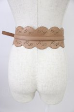 画像2: axes femme / パンチングバックルベルト  ブラウン T-26-04-04-030-AX-ZA-SA-ZT651 (2)