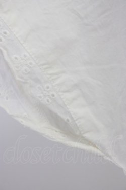 画像3: Fi.n.t / レース切替フリル半袖ブラウス  白 T-26-04-04-003-CA-BL-SA-ZT