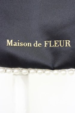 画像3: Maison de FLEUR / サテンパールブレードトートバッグ  黒Ｘ白 T-26-04-04-034-LO-BG-SA-ZT