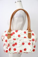 画像1: Jane Marple / Skipping cherries bag  白ｘ赤 T-26-04-04-039-JM-BG-SA-ZTK051 (1)
