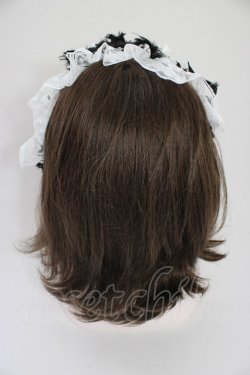 画像3: MARBLE / フリンジリボンレースヘッドドレス  白ｘ黒 T-26-04-04-040-GO-AC-SA-ZT