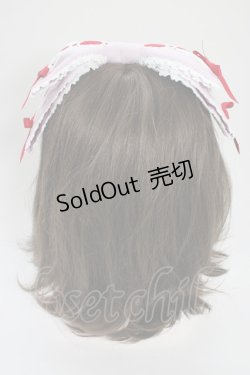 画像3: Chalmiere / 梯子レースリボン型ヘッドドレス  ピンクＸ赤 T-26-04-04-042-0-AC-SA-ZT
