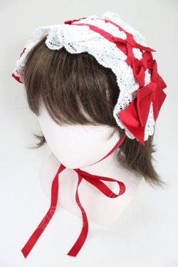 画像1: Chalmiere / トーションレースヘッドドレス  ワイン T-26-04-04-043-0-AC-SA-ZT