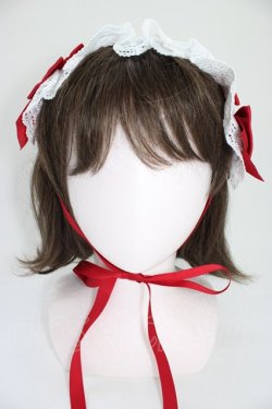 画像2: Chalmiere / トーションレースヘッドドレス  ワイン T-26-04-04-043-0-AC-SA-ZT