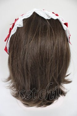 画像3: Chalmiere / トーションレースヘッドドレス  ワイン T-26-04-04-043-0-AC-SA-ZT