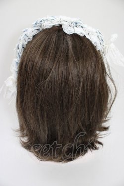 画像3: Hoshibako Works / リリアンヌ姉妹　パステルカラーヘッドドレス  サックスＸ白 T-26-04-04-044-LO-AC-SA-ZT