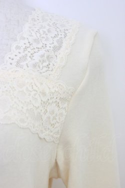 画像3: Kurumi Collaboration / マダムノクターン裏起毛インナートップス LL 生成り T-26-04-04-005-GO-TO-SA-ZT