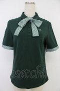 F i.n.t / キャンディストライプタイポロシャツ  グリーン T-26-04-04-007-CA-TO-SA-ZT