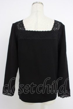 画像2: Kurumi Collaboration / マダムノクターン裏起毛インナートップス LL 黒 T-26-04-04-008-GO-TO-SA-ZT