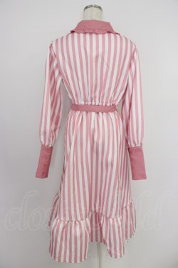 画像2: CHIP CLIP / AIスソクマストライプワンピース 2L ピンク T-26-04-04-010-PU-OP-SA-ZT