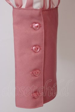 画像3: CHIP CLIP / AIスソクマストライプワンピース 2L ピンク T-26-04-04-010-PU-OP-SA-ZT