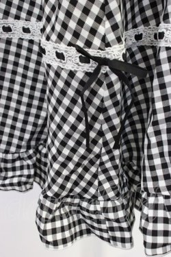 画像3: Cherirulu Chocola / ギンガムチェックジャンパースカート L 黒Ｘ白チェック T-26-04-04-012-GO-OP-SA-ZT