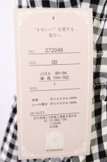 画像5: Cherirulu Chocola / ギンガムチェックジャンパースカート L 黒Ｘ白チェック T-26-04-04-012-GO-OP-SA-ZT (5)