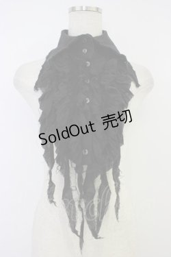 画像1: GPTH(買取対象外) / ガーゼ付け襟  黒 T-26-04-04-021-LO-ZA-SA-ZT