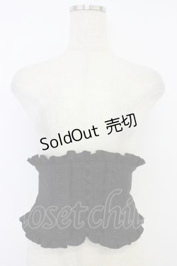 画像1: Sheglit / フロッキークラシカルコルセット  黒 T-26-04-04-022-EL-ZA-SA-ZT