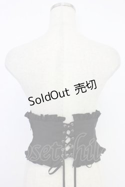 画像2: Sheglit / フロッキークラシカルコルセット  黒 T-26-04-04-022-EL-ZA-SA-ZT
