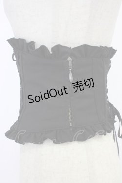 画像4: Sheglit / フロッキークラシカルコルセット  黒 T-26-04-04-022-EL-ZA-SA-ZT