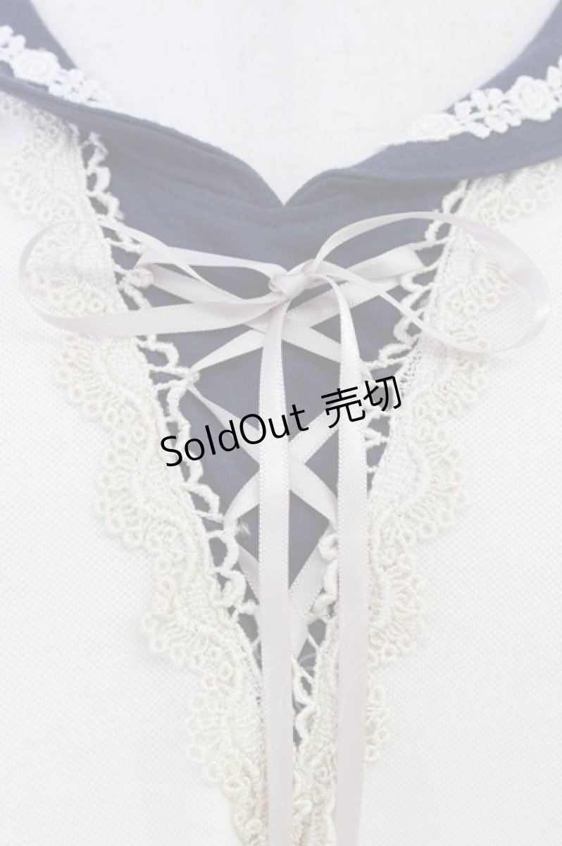 画像3: axes femme / セーラーカラー風デザイントップス M キナリ T-26-04-10-003-AX-TO-SA-ZT (3)