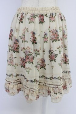 画像2: axes femme / 転写風ローズブーケスカート M キナリ T-26-04-10-025-AX-SK-SA-ZT