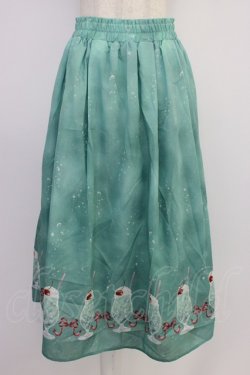 画像1: axes femme / クリームソーダ柄スカート  ミント T-26-04-10-030-AX-SK-SA-ZT