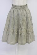 Jane Marple / レースピンタックスカート  カーキ T-26-04-10-031-JM-SK-SA-ZT